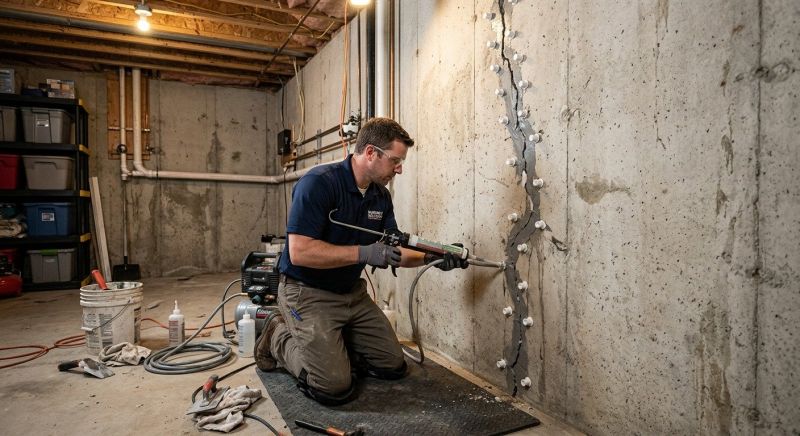 Basement Crack Repair in Mahoning County, OH