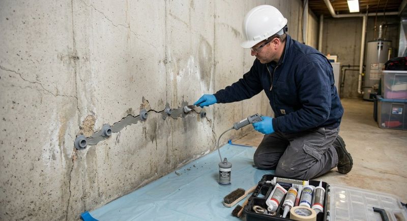 Basement Crack Repair in Mahoning County, OH