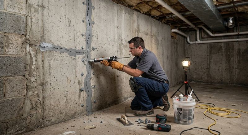 Basement Crack Repair in Mahoning County, OH