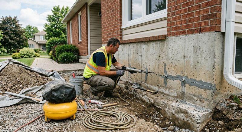 Basement Foundation Repair in Brookfield, OH
