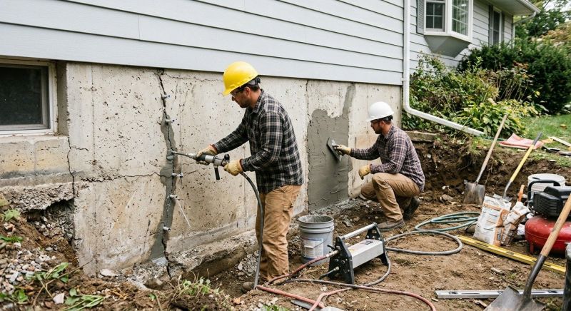 Basement Foundation Repair in Hubbard, OH