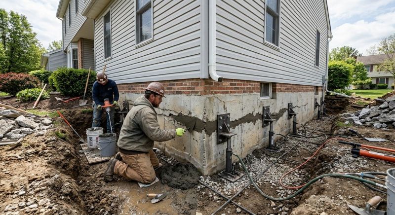 Basement Foundation Repair in New Middletown, OH