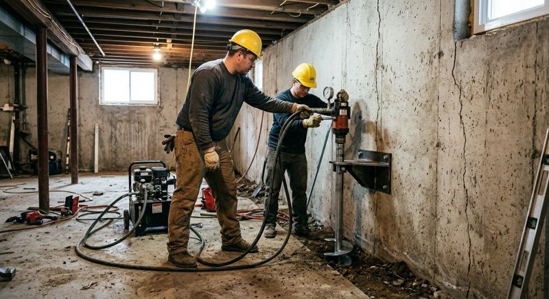 Basement Stabilization in Mahoning County, OH