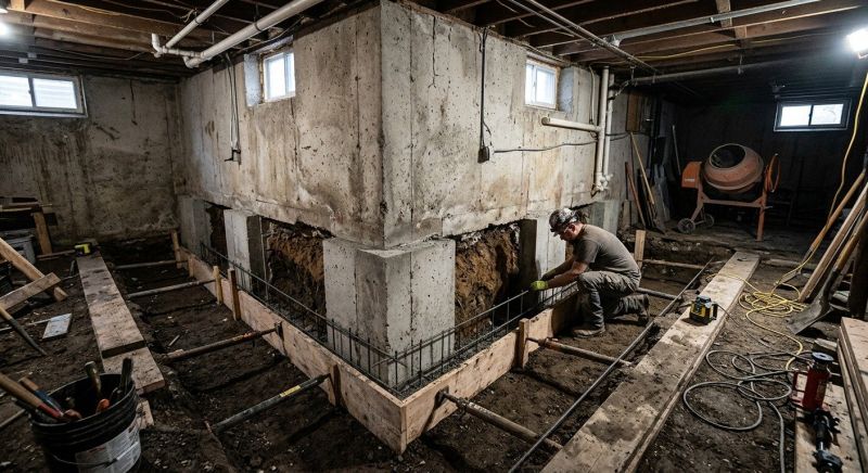 Basement Underpinning in Mahoning County, OH