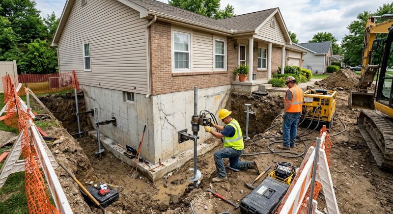Building Foundation Repair in Damascus, OH