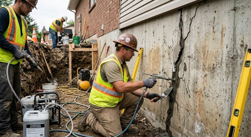 Cracked Foundation Repair in Columbiana County, OH