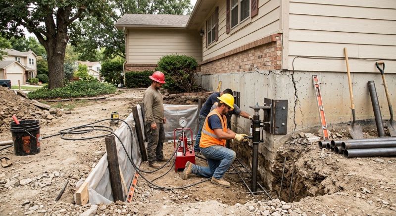 Cracked Foundation Repair in Lisbon, OH
