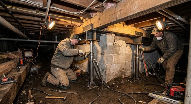 Crawlspace Foundation Repair in Brookfield, OH