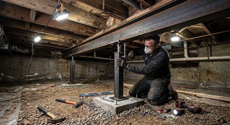 Crawlspace Structural Repair in Mahoning County, OH