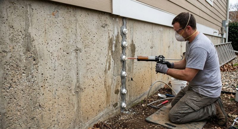 Foundation Crack Sealing in Mahoning County, OH