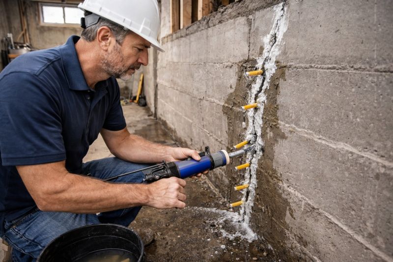Foundation Crack Sealing in Mahoning County, OH