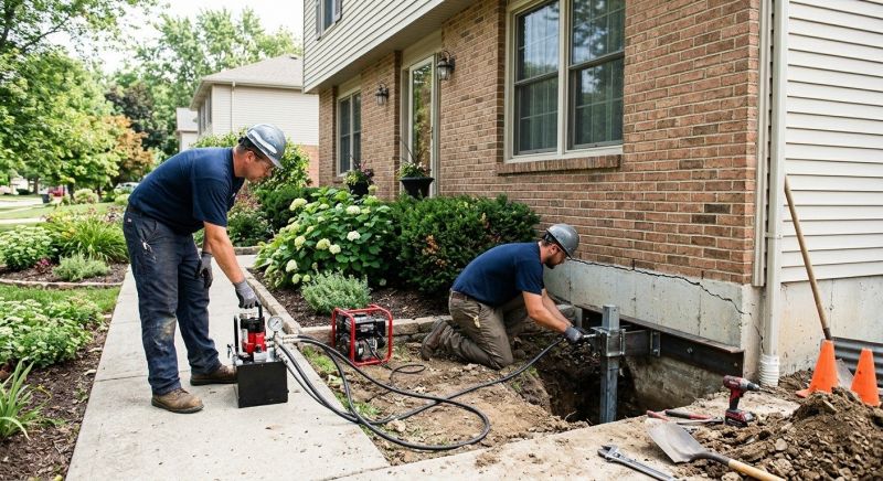 Foundation Jacking in Berlin Center, OH