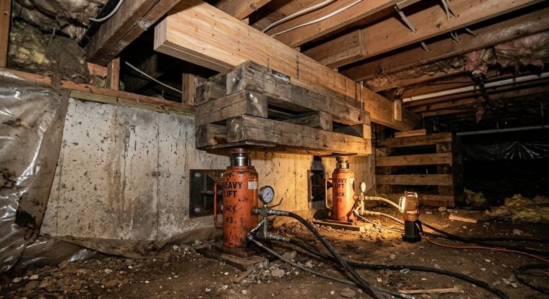Foundation Jacking in Deerfield, OH