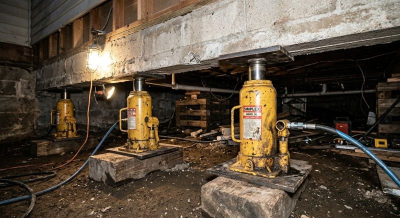 Foundation Jacking in Hermitage, PA