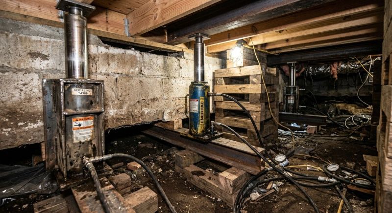 Foundation Jacking in Hermitage, PA
