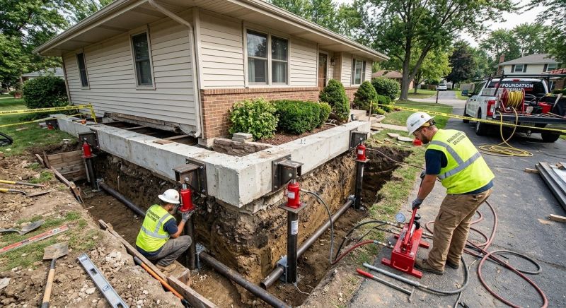 Foundation Jacking in Hubbard, OH
