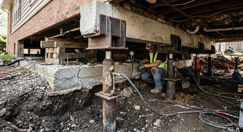 Foundation Lifting in Campbell, OH