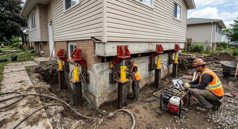 Foundation Lifting in Canfield, OH