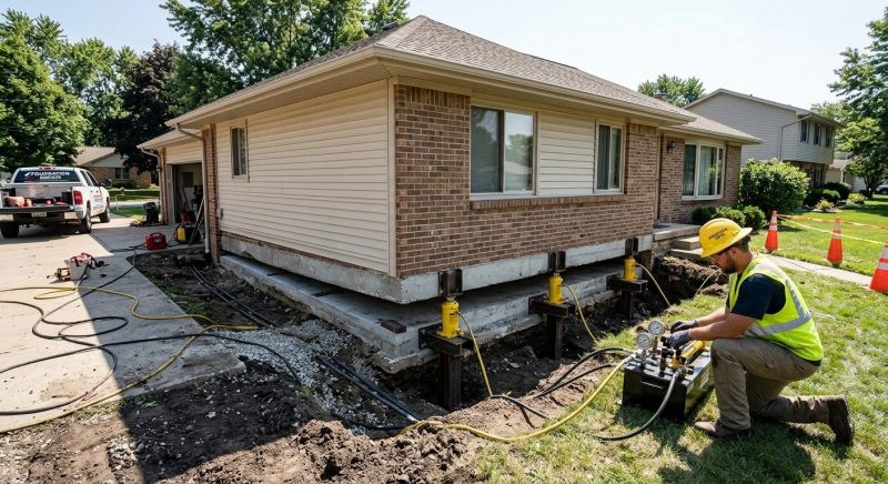 Foundation Lifting in Hermitage, PA