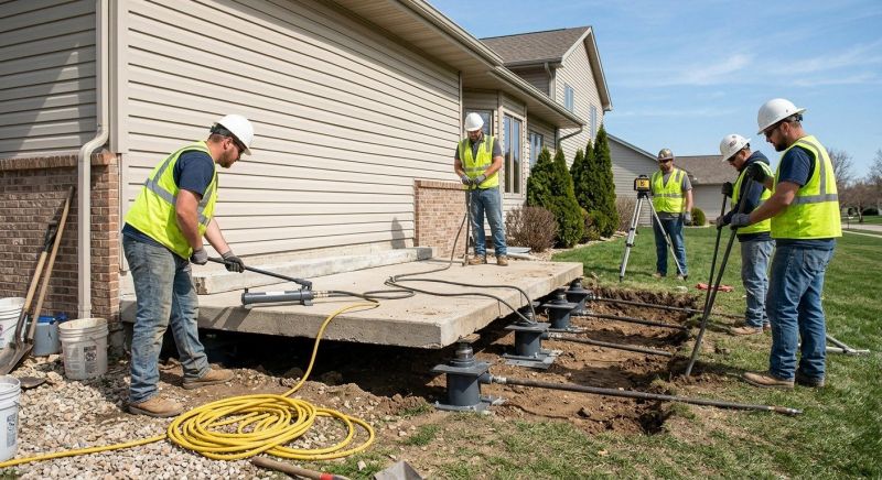 Foundation Lifting in Volant, PA