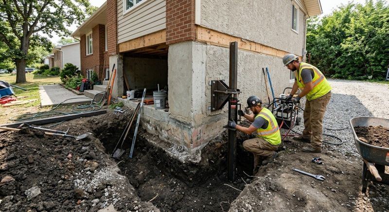 Foundation Pier Repair in Mahoning County, OH