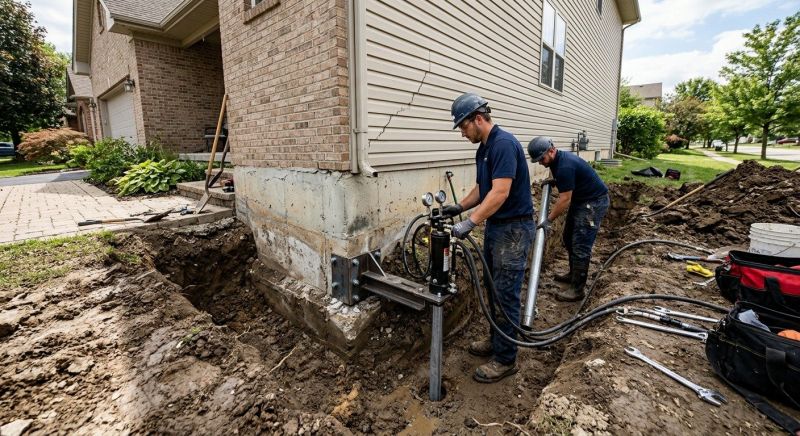 Foundation Settlement Repair in Mahoning County, OH