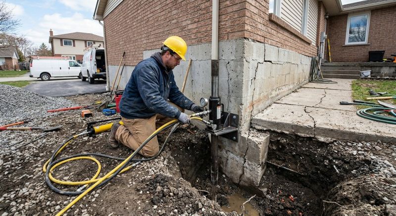 Foundation Settlement Repair in Mahoning County, OH