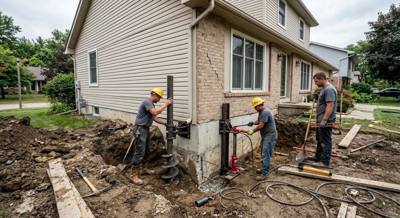 Foundation Settlement Repair in Mahoning County, OH