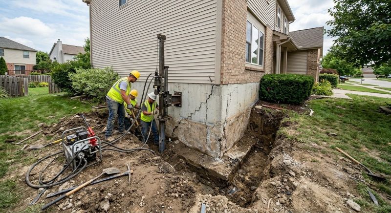 Foundation Stabilizing in Hermitage, PA