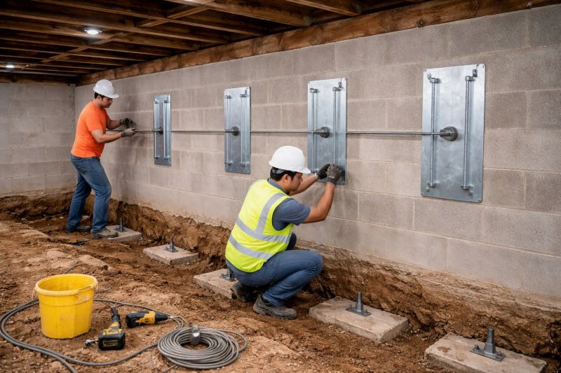 Foundation Stabilizing in Volant, PA