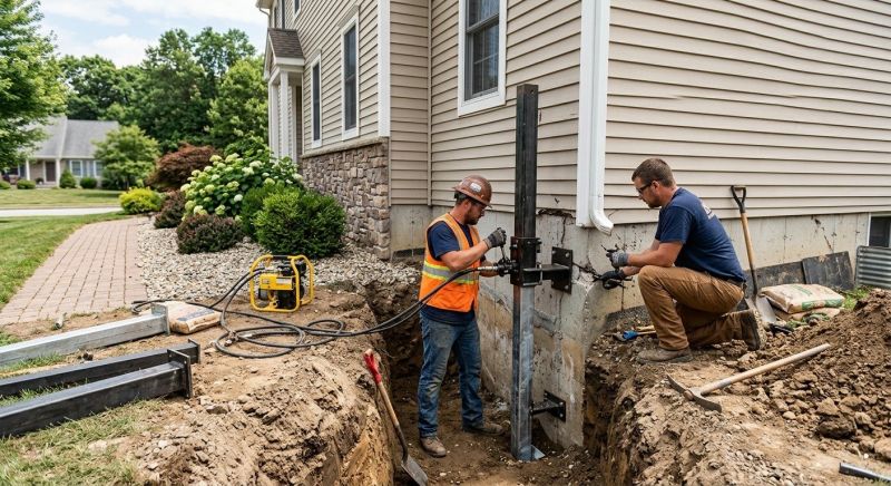 Foundation Stabilizing in Volant, PA