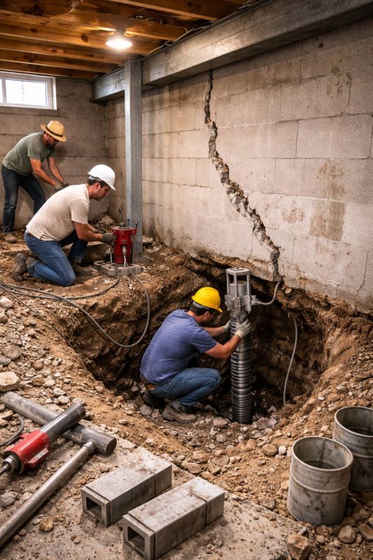 Foundation Structural Repair in New Wilmington, PA