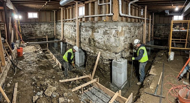 Foundation Underpinning in Mahoning County, OH