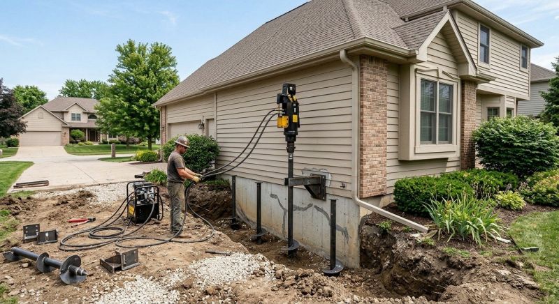 Helical Pile Installation in Mahoning County, OH