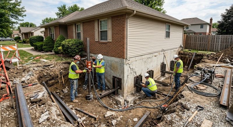 House Foundation Repair in Trumbull County, OH