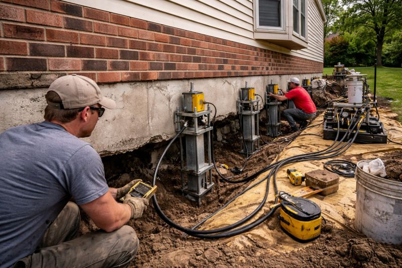 Settling Foundation Service in Beloit, OH