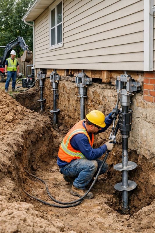 Sinking Foundation Lifting in Mahoning County, OH