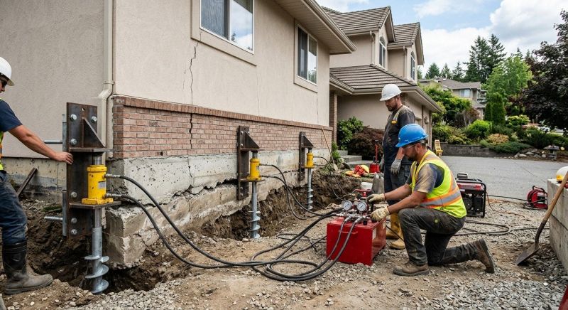 Sinking Foundation Lifting in Mahoning County, OH