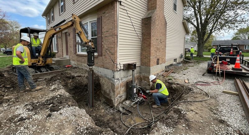 Sinking Foundation Repair in Alliance, OH