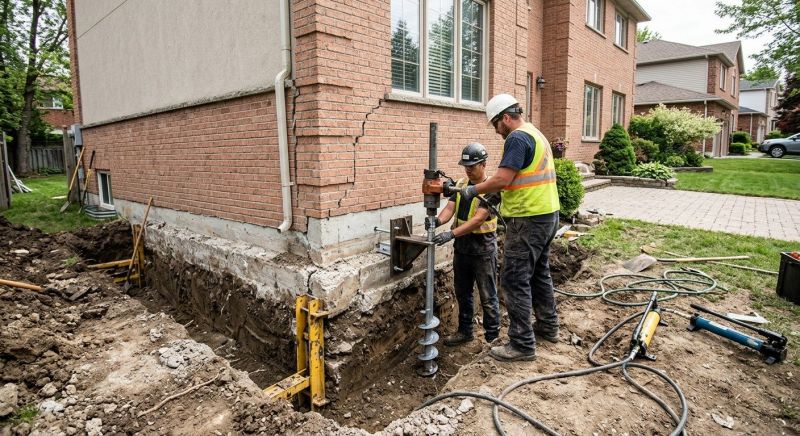 Sinking Foundation Repair in Volant, PA