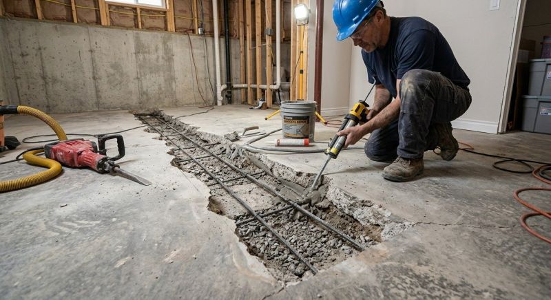 Slab Foundation Repair in Mahoning County, OH